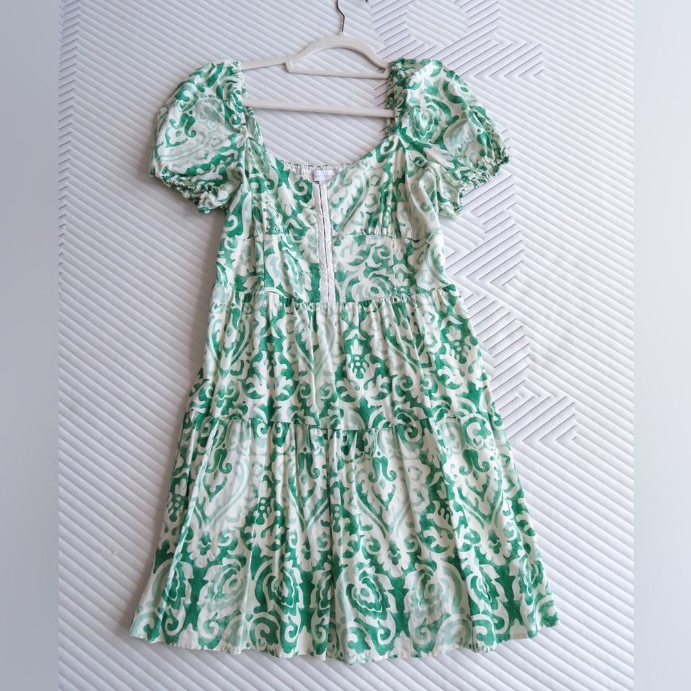 Green mini dress size M